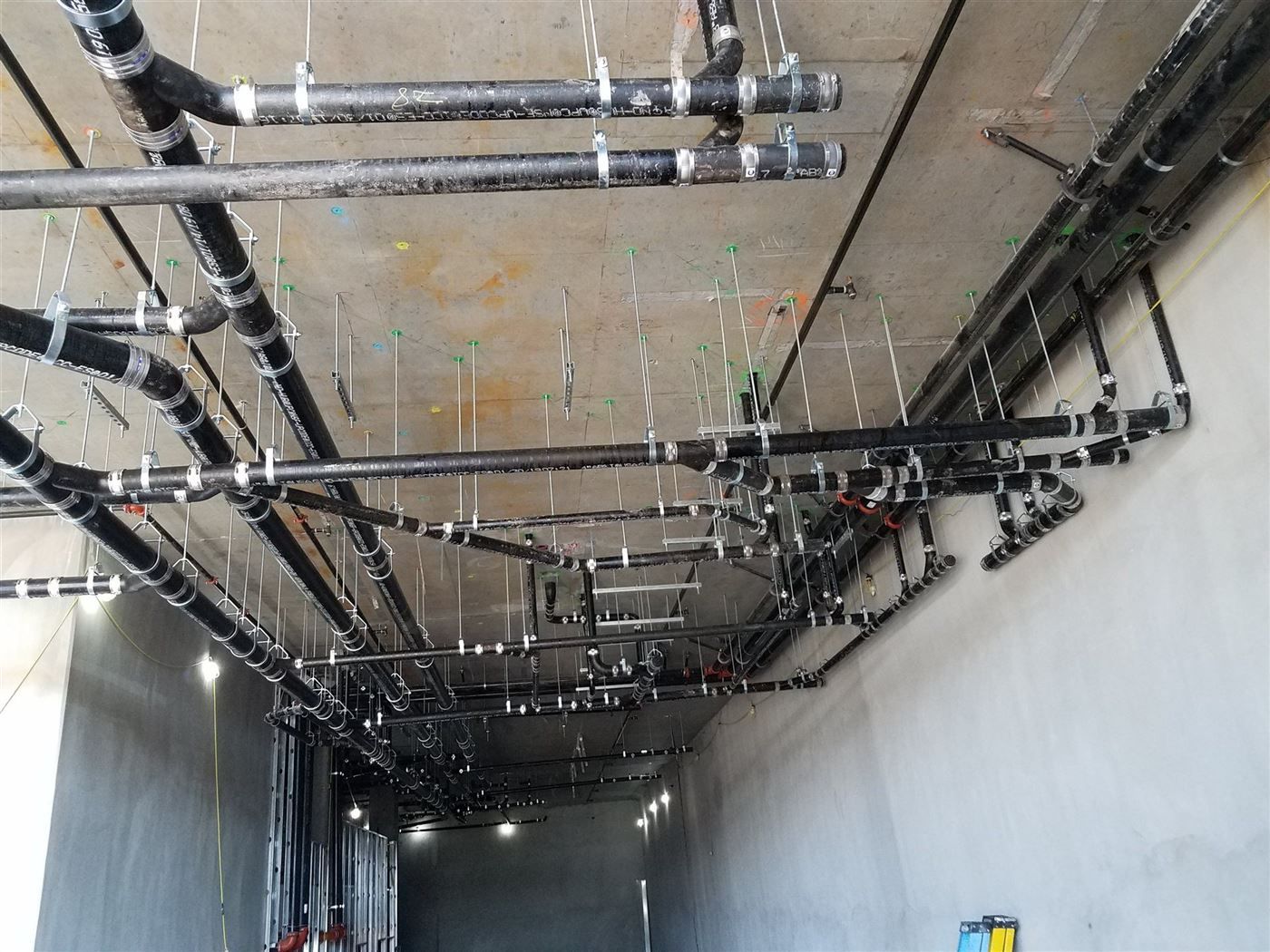 Plumbing project work site